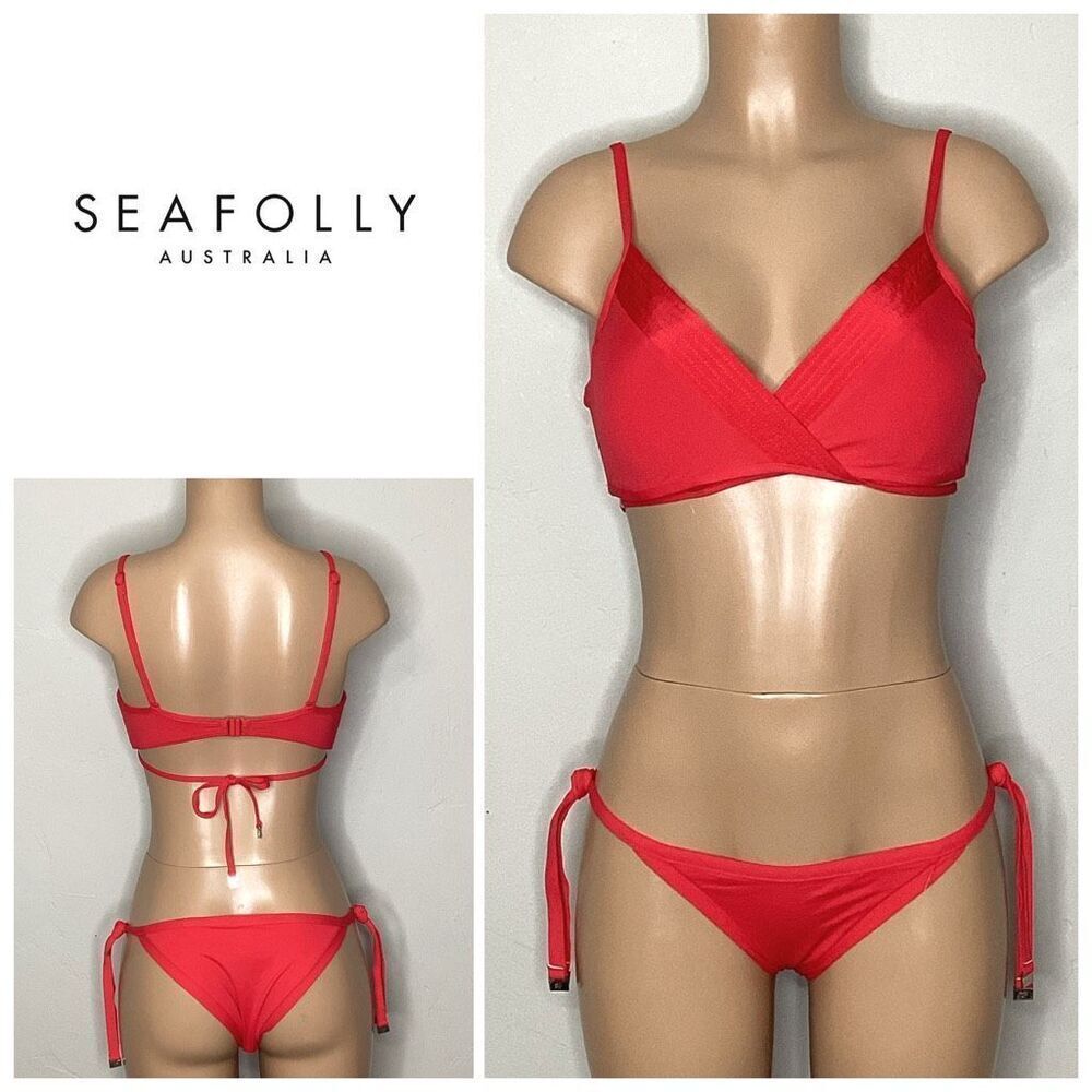 New. SEAFOLLY red bikini. USA 8. Retails $169